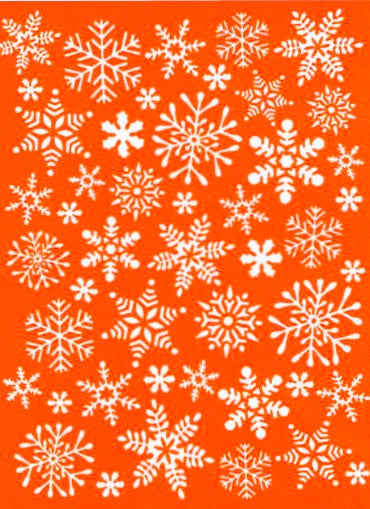 Christmas Silkscreen - Delicate Snowflakes